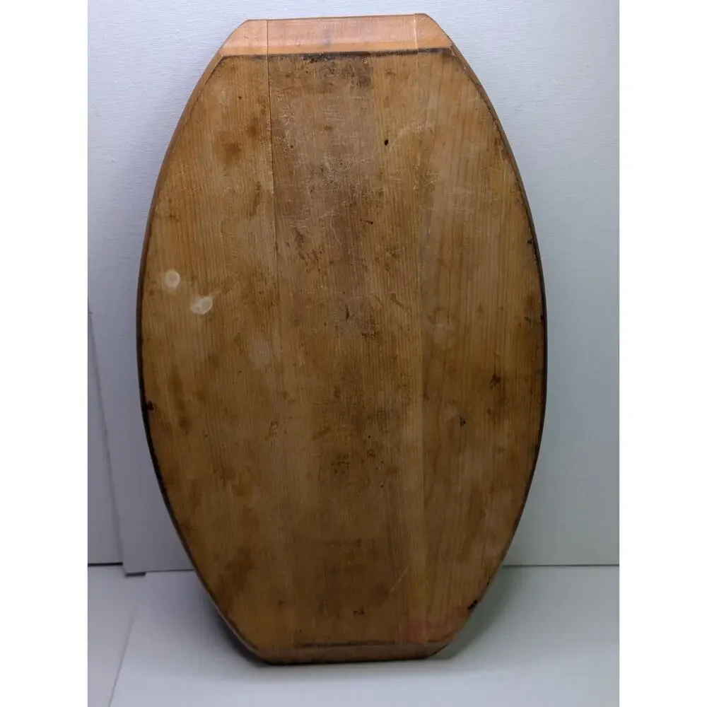 Vintage Western Wood Serving Carving Tray 14